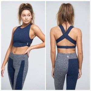 Free People Navy Blue Sports Bra
